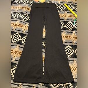 NALI Collection NWOT Knit Flared Pants Black S/M